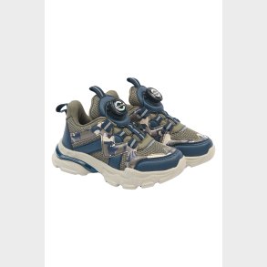 Mikk-Line Dusty Olive Sandal Mesh Med Velcro