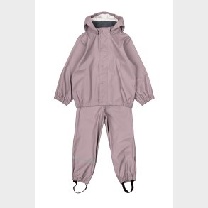 Mikkline 2-delt regntj m/seler - Twilight Muave