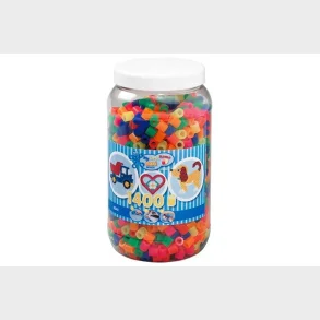 HAMA - Hama maxi 1400stk i b�tte neon mix 51