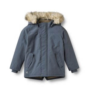 Wheat - Vinterjakke Kasper Grey Blue