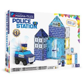 Magna Tiles - Politistation - 35 dele