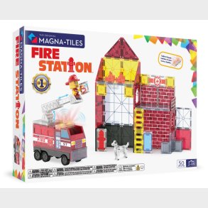 Magna Tiles - Brandstation med lys og lyd - 50 dele