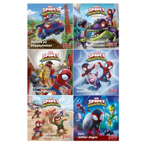 Spidey og hans fantastiske venner - 6 bger med de populre superhelte-venner