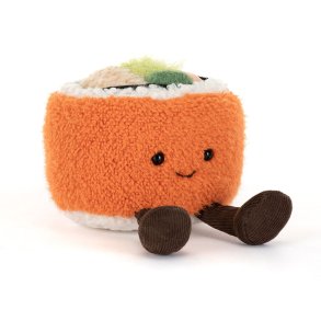 Jellycat - Amuseables Codhi California sushi rulle - 9 cm