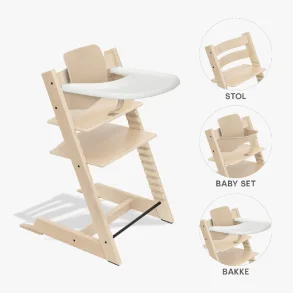 Tripp Trapp� H�jstol Neutral + Babyset Neutral + Bakke White