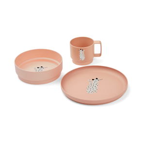 Liewood -  Archi - Tableware Set - Cat / Tuscany rose