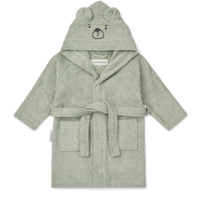Liewood - Lily - Bear Bathrobe - Dove blue