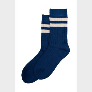 Minipop - Strmpe Bambus Deep Cobalt/ Off White