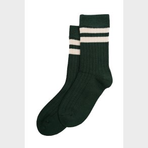 Minipop - Strmpe Bambus Emerald Green/ Off White