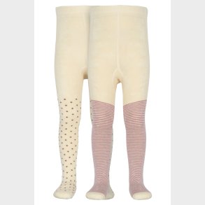Minipop - 2-Pak Str�mpebukser Bambus pale Pink