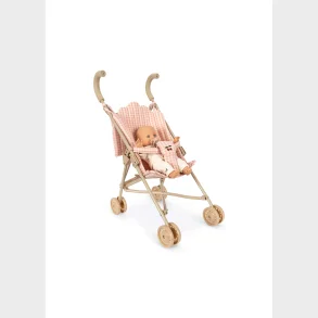 Konges Sl�jd - Dukkevognss�t Poppy - Pink Check