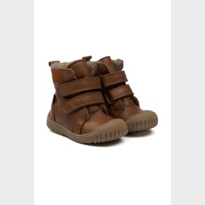 Pom Pom - Vinterst�vle med uldfoer - Dark Camel