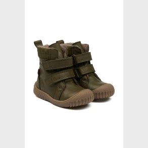 Pom Pom - Vinterst�vle med uldfoer - Dark Green