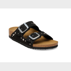 Birkenstock - Arizona Rivet Border Kids - Soft Birki Black