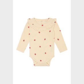 The New - TNSLarawila Langrmet Bodystocking - Angora Strawberry AOP