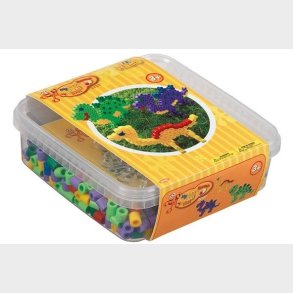 HAMA - Hama maxi perler - 600stk + plade 8215 i btte