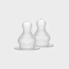 BIBS Sutteflaske - Bottle Nipple Silikone - 2-Pack Fast Flow
