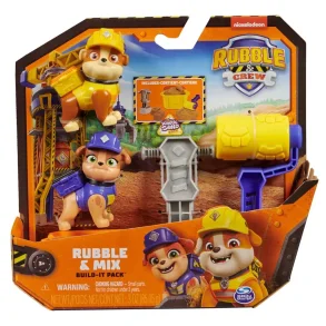 Paw Patrol Rubble & Crew Figure 2 Pack inkl. 85g Kinetic Sand - Bl�/Gul