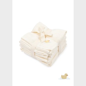 Konges Sl�jd - 10-pak Stofbleer - Antique White GOTS