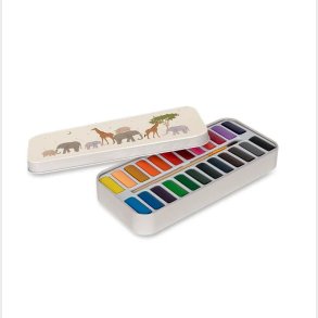 Konges Sljd - Vandfarve i tinbox - safari