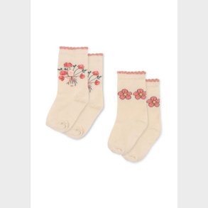 Konges Sljd - 2 pak rose strmper