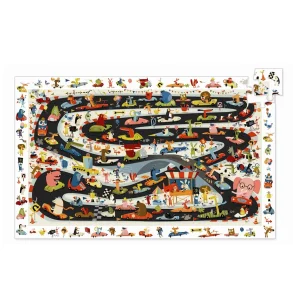 Djeco Oberservationspuslespil, Racerlb - 54 brikker