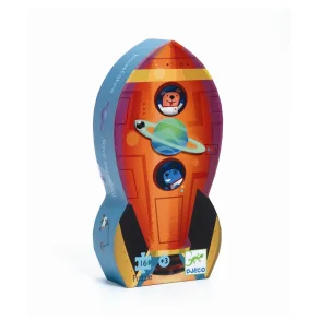 Djeco Silhuet puslespil, Rumskib 16 brikker