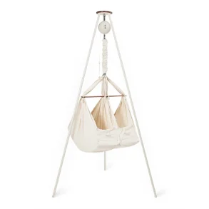 Moonboon Bundle - Tvillingeslyngevugge Nature, Vuggemotor Original og Stativ 