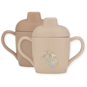 Konges Sljd - Kop med tud 2-pak - Rainbow Kitty