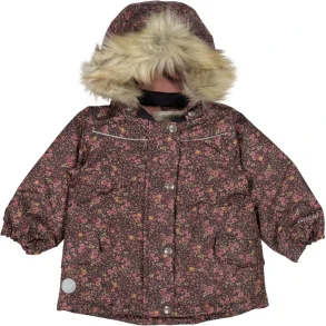 Wheat - Vinterjakke Mathilde Deep Blue Flowers