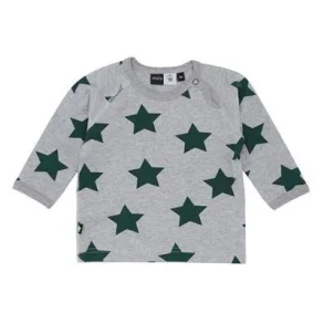 Molo - Langrmet T-shirt Emery Green stars
