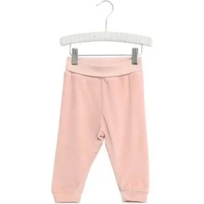 Wheat - Babybukser - Velour - Dark Rose