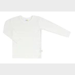 JOHA - Bluse Uld/Bomuld Hvid