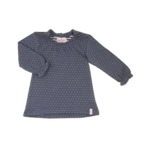 Lana - Kjole - kologisk - Mrkegr/rosa prik