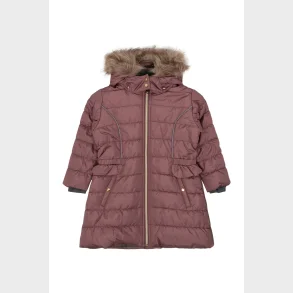 Hust & Claire - Oxana - Vinterjakke m/pelskrave - Rose Taupe