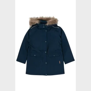 Hust & Claire - Olava Blue - Vinterjakke m/pelskrave