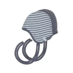 Lana Organic - Vendbar bomuldshue - lys/mrk blstribet