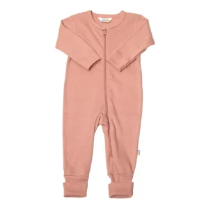 Joha - Heldragt m/fdder i Rib 100% ko bomuld Rosa