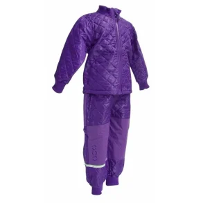 Mikkline termotj 2-delt - Dark Violet - Uden foer