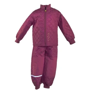 Mikkline termot�j 2-delt - Bordeaux med foer