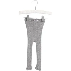 Wheat - Uld Leggings 100% Merino Melange grey