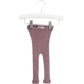 Wheat - Uld Leggings 100% Merino Plum Melange
