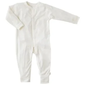 Joha - Uld heldragt hvid med tryllefod