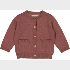 Wheat - Cardigan Strik 100% Merino Rose Brown