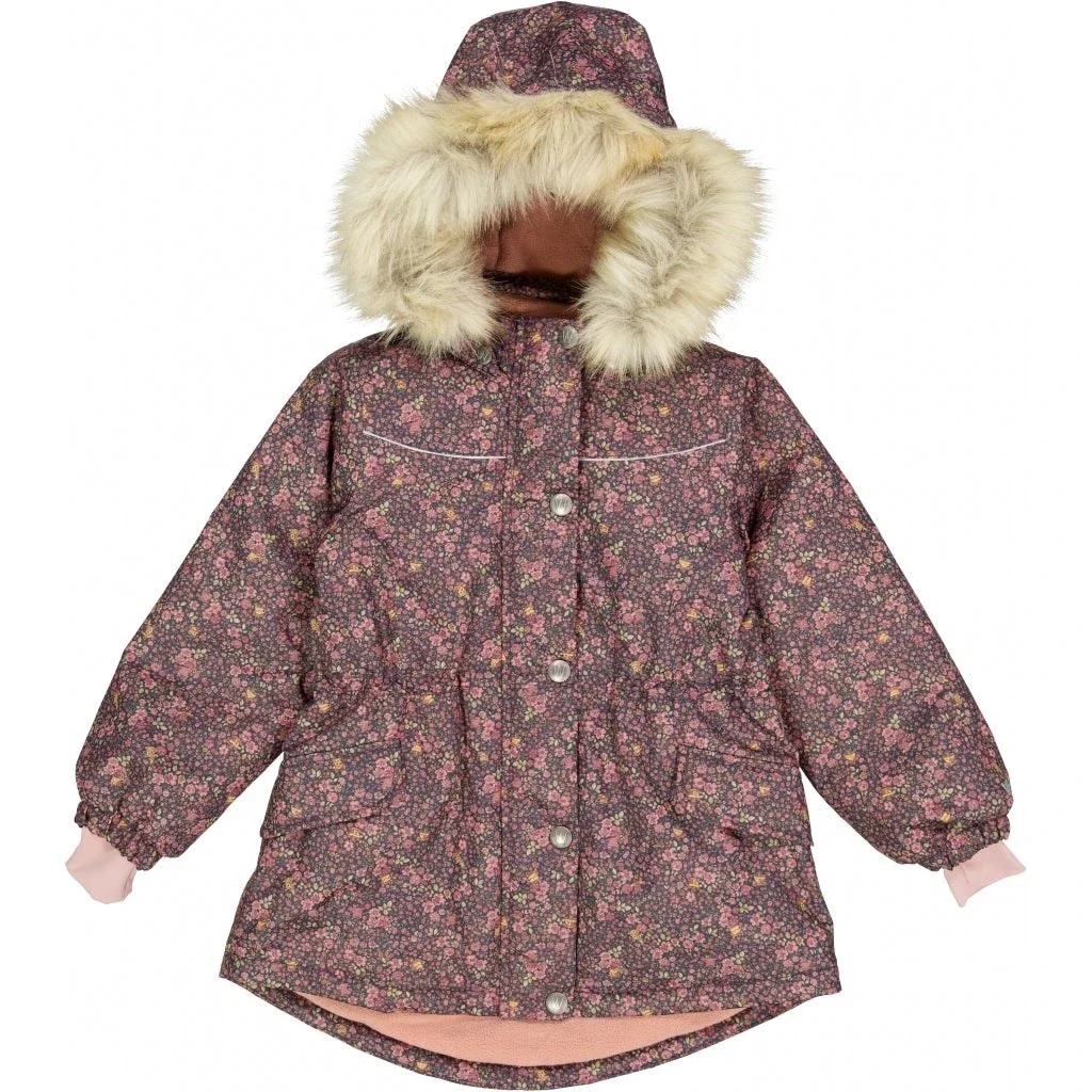 Wheat - Vinterjakke Mathilde Deep Blue Flowers - Jakker og Veste - Arvingen