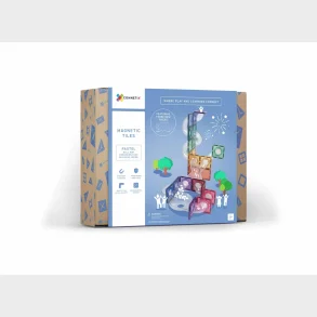Connetix - Magnet Kuglebane 80 stk Expansionst - Pastel Farver