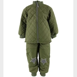 Mikk-line Coated Termotj - 2-delt - Uden foer - Army