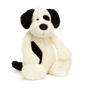 Jellycat - Bashful hund, sort/creme - kmpe 51 cm