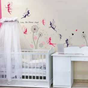 COM-Fairies-WS5020 + Walplus Pink Dandelion-WS3017