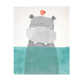 Hippo Art Canvas Printing